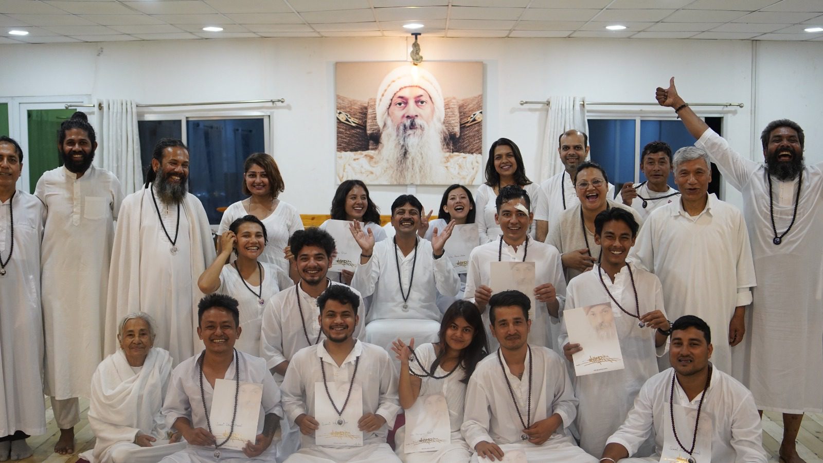 Glimpses Of Born Again Group - Nepal -2023 2 Born again - Sannyas Celebration